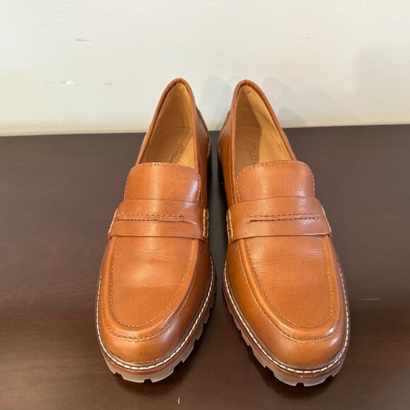 New Madewell Womens 6 Brown The Corinne Loafers Lugsole Style#NE526 Leather - Picture 6 of 16